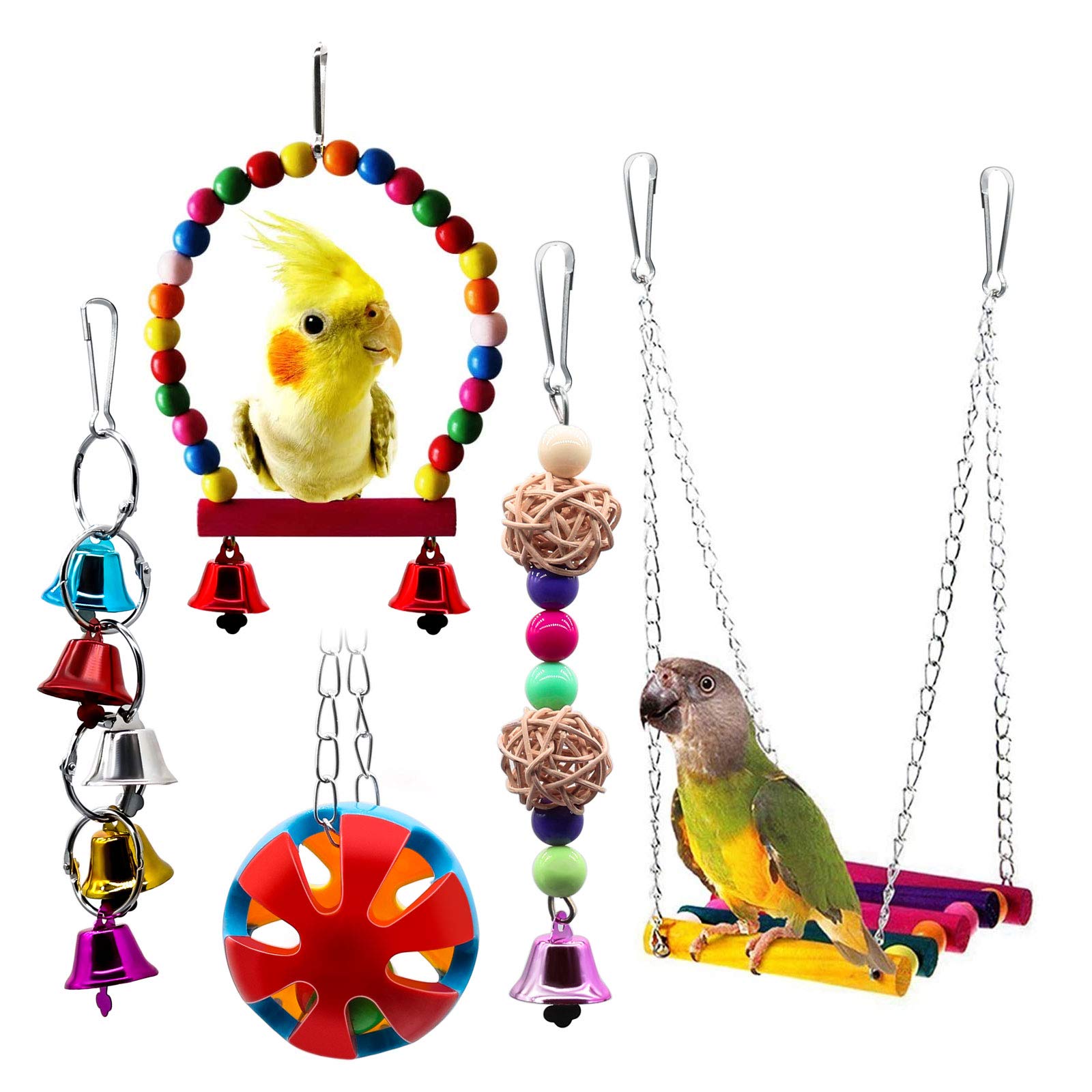 BWOGUE Bird Swing Toys