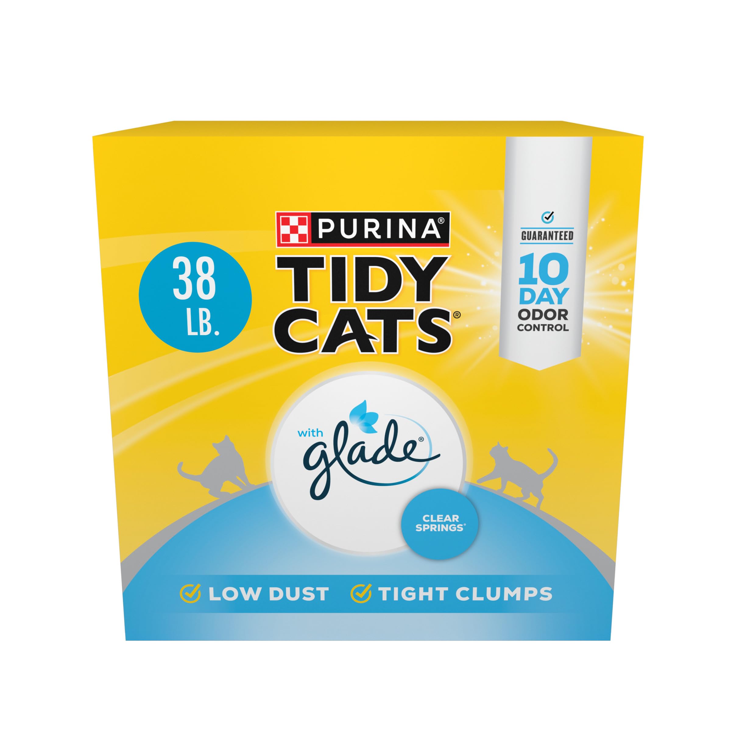 Purina Tidy Cats Clumping Multi Cat Litter, Glade Clear Springs - 38 lb. Box